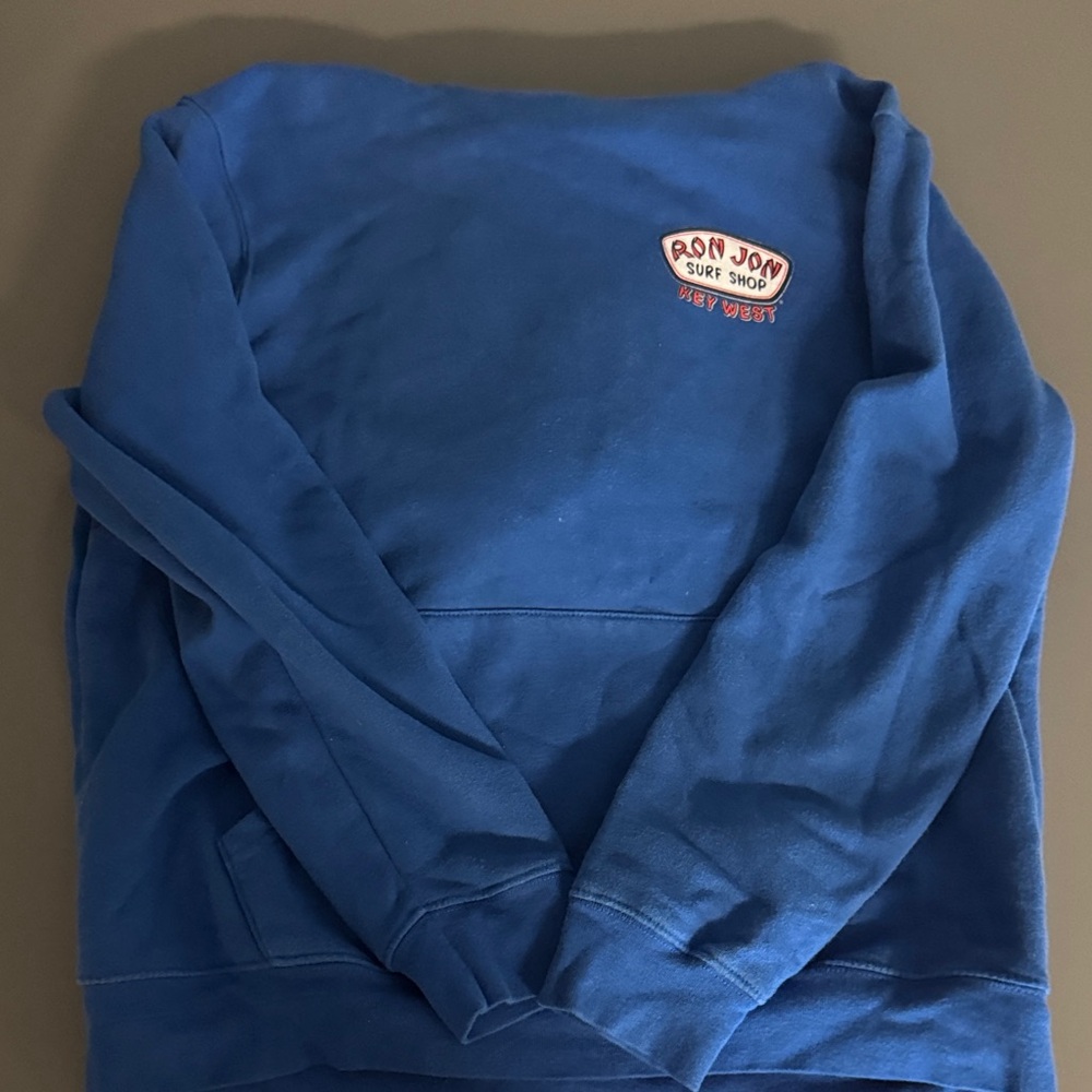 Ron Jon Royal Blue Crewneck Sweatshirt with Small Chest Logo